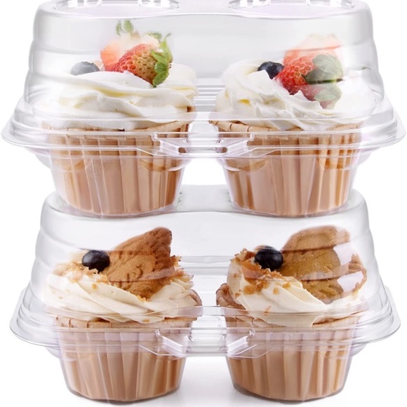 ❤️ 3/$35 Boxes-Stackable Regular Cupcake Carrier Holder,Containers Muffins - Picture 2 of 5